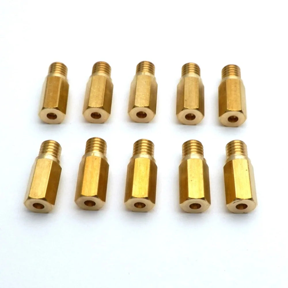 Pack of 10 Pieces Main Jet For Keihin FCR OKO KOSO PE PWK Carburetor Hexagon Motorcycle Main Injector Nozzle