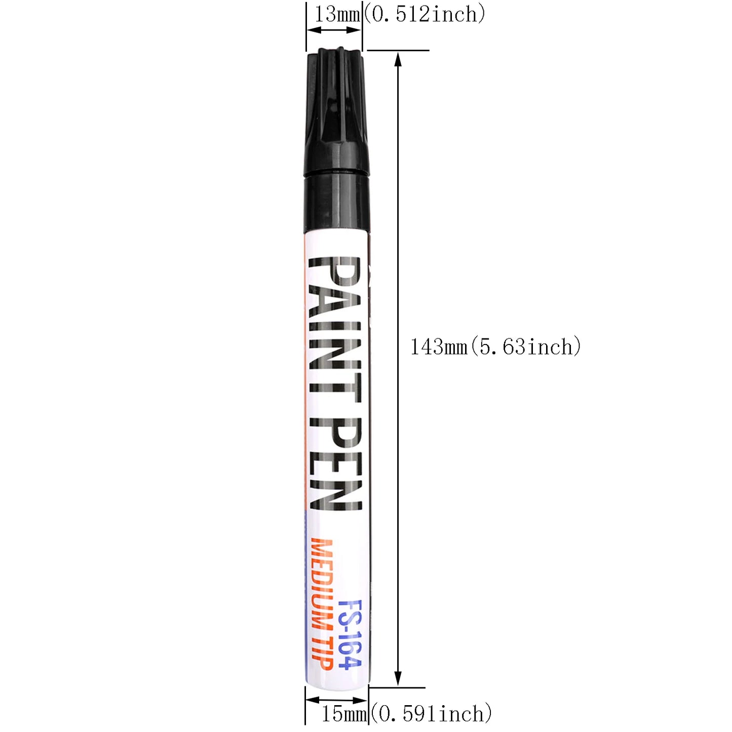 Black/White Oil Based Paint Pens, Permanent Marker for Metal, Wood, Canvas, Fabric, Plastic, Tire, Glass, Waterproof