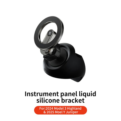 YZ For Tesla Magnetic Car Phone Holder 2025 Model 3 Y Highland Juniper Air Vent Mount Car Bracket Stand 360 Degree Rotatable
