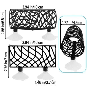 Betta Fish Hideout Cave with Hammock Bed Hollow Tunnel Fish Tank Accessories Aquarium Decorations for Crayfish Shrimp Small Fish