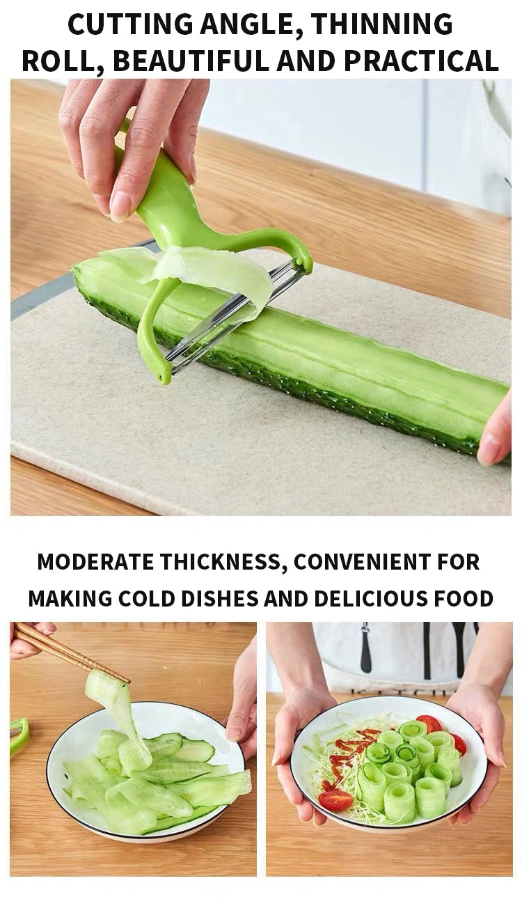 3PCS multifunctional vegetable shredder - wide mouth, easy to chop vegetables - perfect for kitchen preparation