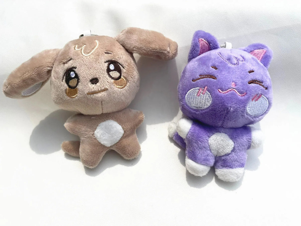 10CM Pop-up Store Doll Keychain ANITEEZ Cartoon Cute Plush Pendant Keyring Bag Accessories Kpop Yunho Yeosang Fans Gifts
