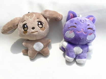 10CM Pop-up Store Doll Keychain ANITEEZ Cartoon Cute Plush Pendant Keyring Bag Accessories Kpop Yunho Yeosang Fans Gifts
