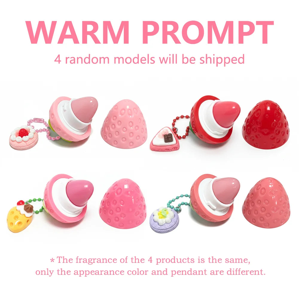 Random Shiping 1PC Strawberry Lip Gloss Lipstick Moisturizing Winter Antifreeze Anti Crack Moisturizing Lasting Lip Balm