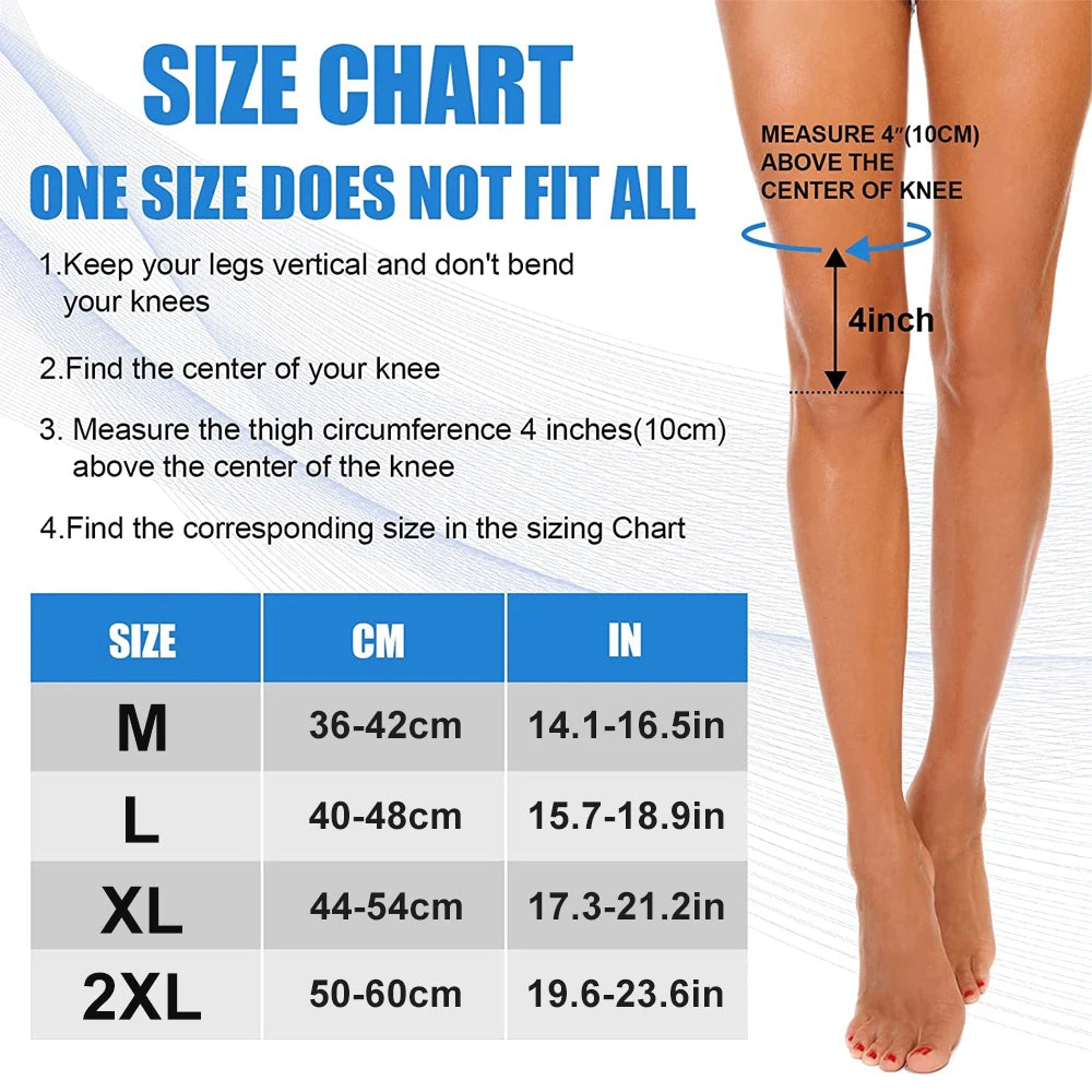 1PC Knee Compression Sleeve with Padded Protection - Breathable Leg Support for Basketball,Football,Running,Sport- Youth & Adult