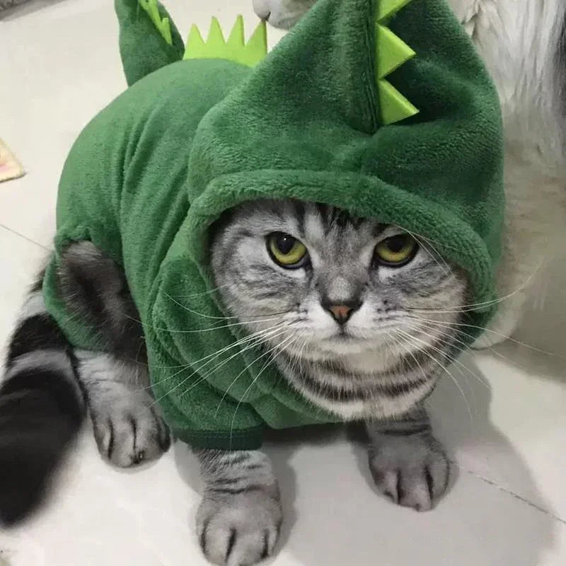 Cartoon Animal Dog Cat Costume Small Dogs Cat Winter Warm Pet Jumpsuit Pajama for Yorkies Poodle Overalls Puppy Mascotas Clothes
