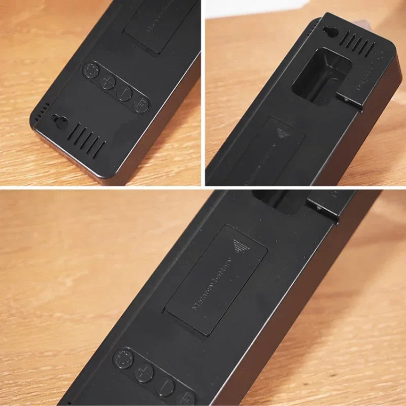 9 Inch Large Digital Wall Clock USB Powered TEMP Humidity Week Auto Dimmer DST Table Clock 12/24H Electronic LED Alarm Clock