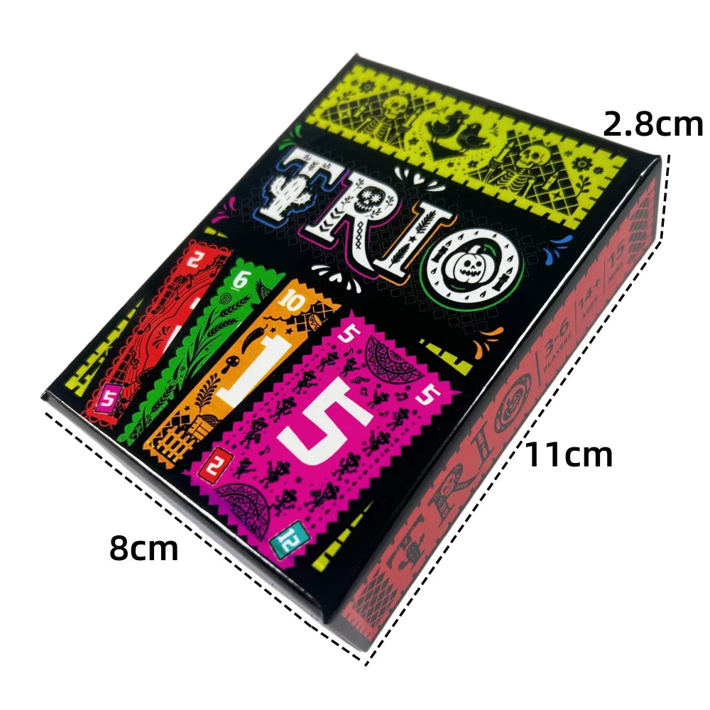 Strategic Card Board Game TRIO Card Fun For Family &friend Parties 3-6 Players Board Game All Ages Entertainment toy Card