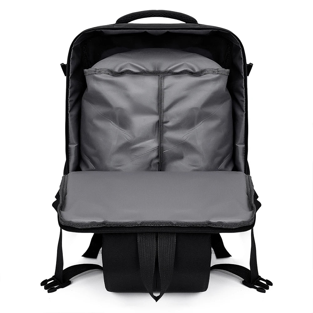2-Piece 40×30×20cm 180 °   Full Opening Backpack Set, Large Carry-On with Tote Bag for Travel, Business, School & Daily Commuting