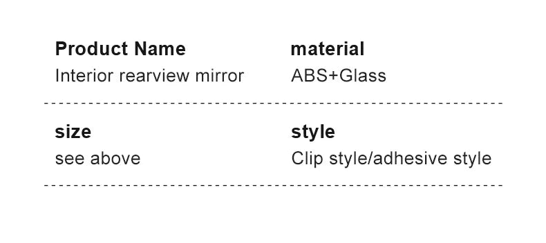 New Car Rearview Mirror Wide View Safety Mirror For Windshield Infant Car Seats Clear Reflection 360-Degree Rotatable Adjustable
