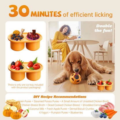 Interactive Dog Toys for Boredom - Dog Treat Molds Silicone Healthy Treats for Dogs puppy Enrichment Toy for Frozen in Summer
