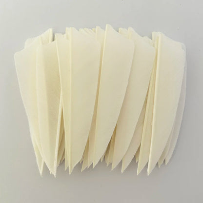 50Pcs 3 Inch Turkey Arrow Feathers Right  Wings Shield Cut Archery Feather Fletching for Bow and Arrow Accessories