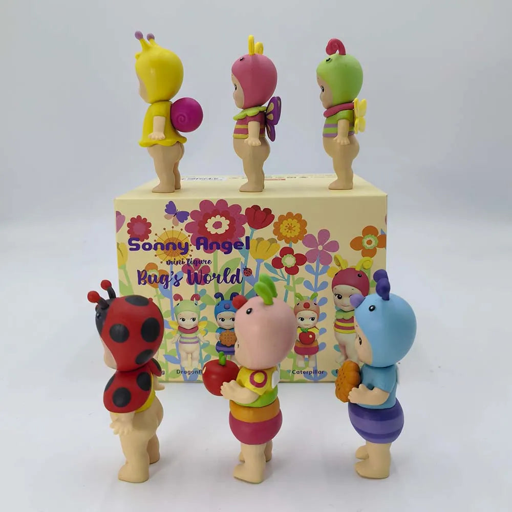 Sonny Angel Bug'S World Blind Box Ladybug Ant Snail Angel Cute Doll Mini Figure Anime Handmade Ornament Model Decor Toys Gift