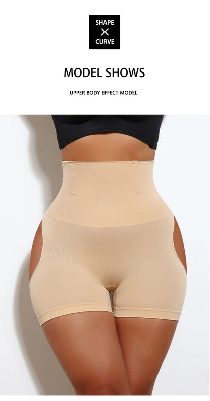 Women High Waist Shaping Control Panty Butt Lifter Shapewear Sexy Show Buttocks Slim Shorts Sexy Underwear Slimming Body Shaper