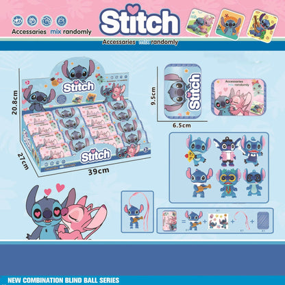 Disney New Stitch Blind Box Capsules Surprise Backpack Accessories Keychain Pendant Doll Hanging Rope Doll Toy Gifts Trendy Play