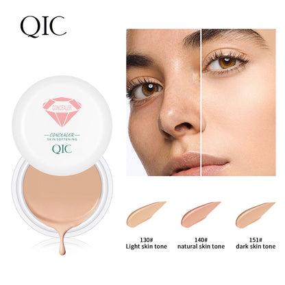 QIC Waterproof & Sweatproof Concealer Cream - Tattoo Coverage, Long-Lasting Foundation, Natural, Full Coverage, All Skin Types