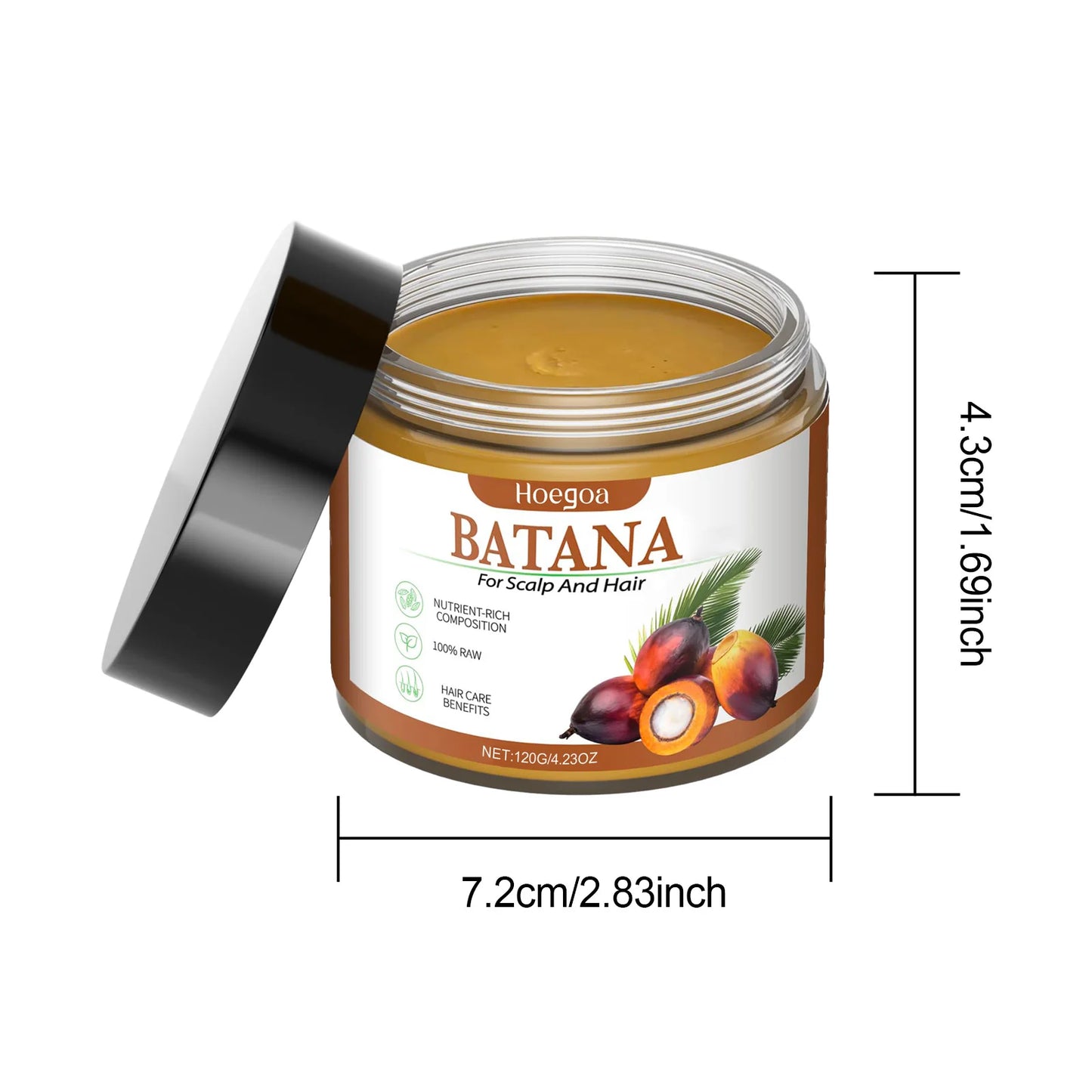Batana Oil 100% Natural Hair Care Oil Prevents Hair Loss In Men And Women Nourishes Dry Hair Ends Improves Smoothness And Shine