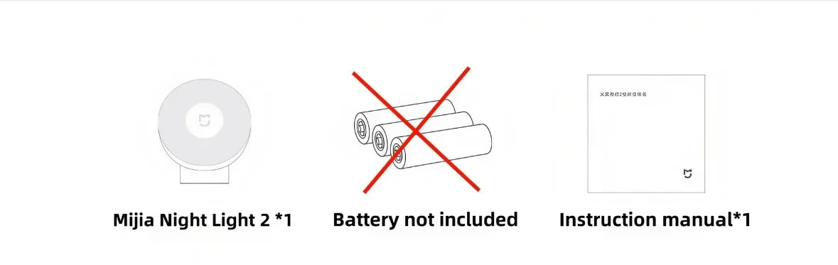 Original Mijia Night Light 2 Smart Motion Sensor, Dimmable Brightness Auto Light Sensing Bedside Lamp for Bedroom Kids Adults