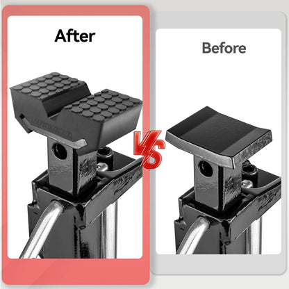 Car Slotted Lift Jack Stand Rubber Pad Saddle Adapter for All-in-One Frame Rail Pinch Lifting Repair Tools Safety Grip Pads