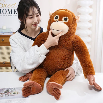 30-90CM Cartoon Gorilla Plush Toy Chimpanzees Punch Monkey Soft Stuffed Doll Decor Girls Birthday Gift Orangutan Plushies Dolls