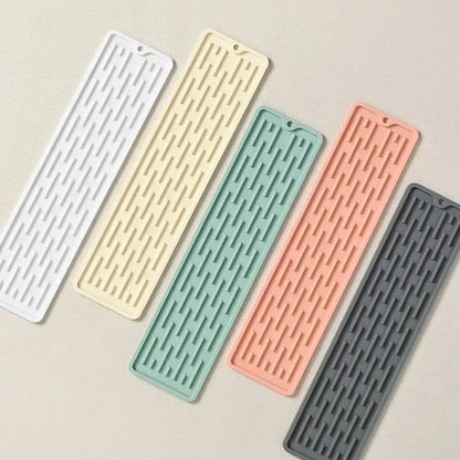 55/35cm Silicone Drainer Mat Anti Slip Sink Tray Tableware Cushion Organizer Kitchenware Protection Mat Kitchen Storage Pads