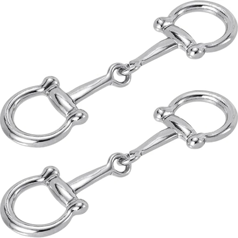 2pcs Horseshoe Scarf Buckle Universal Multi-purpose Metal Scarfs Buckles Simple and Versatile Corners Scarf Knotted Buckle