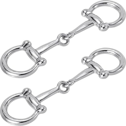 2pcs Horseshoe Scarf Buckle Universal Multi-purpose Metal Scarfs Buckles Simple and Versatile Corners Scarf Knotted Buckle