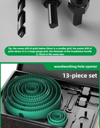 BAOLIAN Hole Saw Set,Metal Core, 19-64/64-127/19-127mm Saw Cup Wood Crown, Drill Bit for Wood ,Woodworking Tools