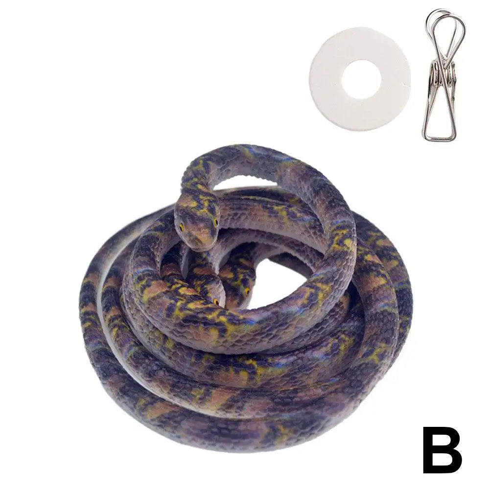 70cm Fake Large Rubber Snake With Line Simulation Prank Toy Realistic Lifelike Scare Prank Gag Gift Joke Toys For Kids Y2W4
