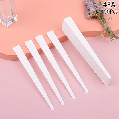 100pcs/lot Round Head Testing Aromatherapy Fragrance Perfume Essential Oils Test Tester Paper Strips Flower Shape