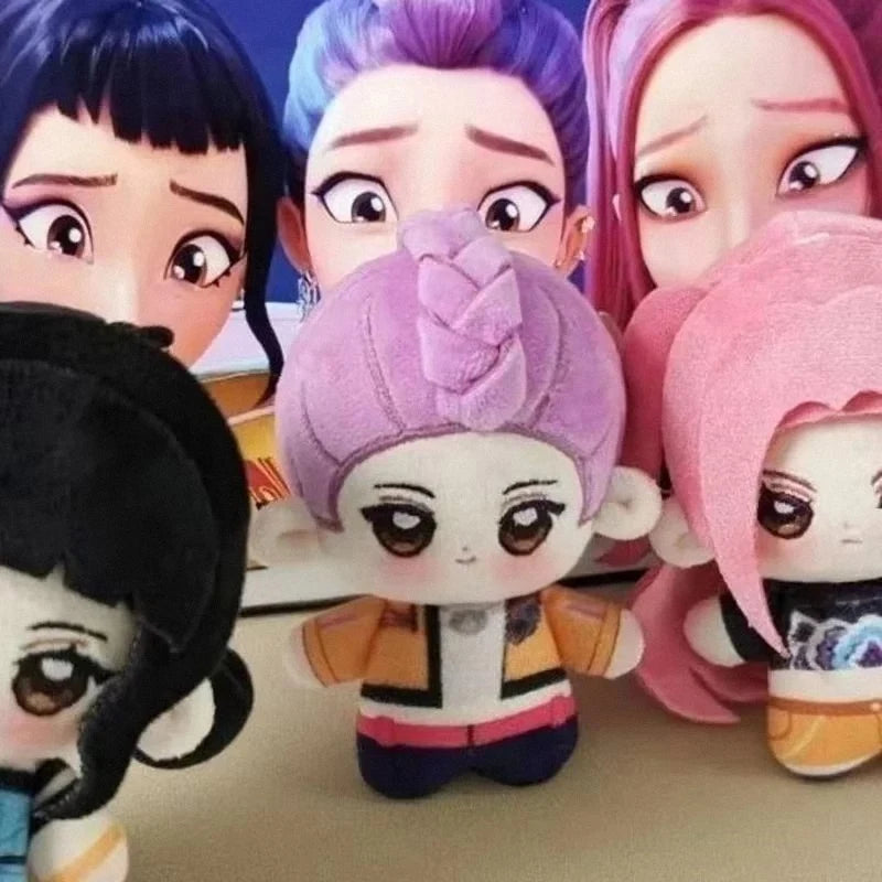 New Anime Kpop Demons Team Plush Rumi Mira Zoey Figure Monster Hunt Girl Group Plush Doll Toy Fans Gift Party Desk Decoration