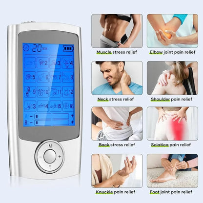 16 Modes Digital EMS Body Massager Electric Muscle Stimulator Portable Electrostimulation Relax Care Tool Home Use