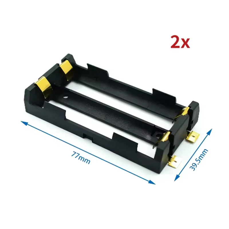 1x 2x 4x 18650 SMT Battery Holder 18650 3.7V Battery Box Storage Case Container Power Bank with Bronze Pins