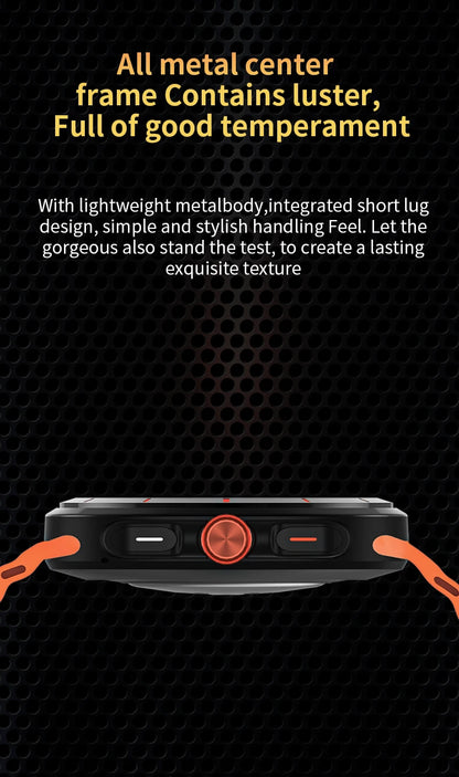 G.L Wear 2025 New Smartwatch for Men Heart Rate Monitoring Bluetooth Calling Fitness Tracking Pedometer Men's Smartwatch