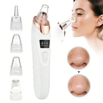 Electric Pore Cleaner & Blackhead Remover, Professional Deep Cleansing Vacuum Device for Facial Skincare, Pore Refining Tool