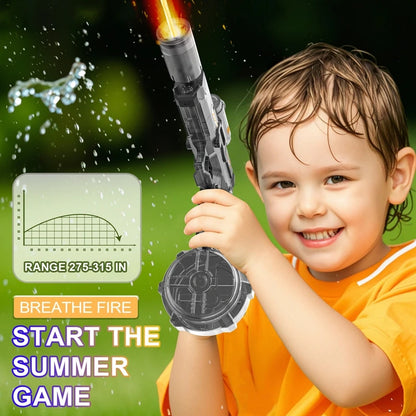Electric Water Blaster Gun Children Automatic Water Pistol WaterGun with Led Light Summer Outdoor Game Party Toy for Adults Kids