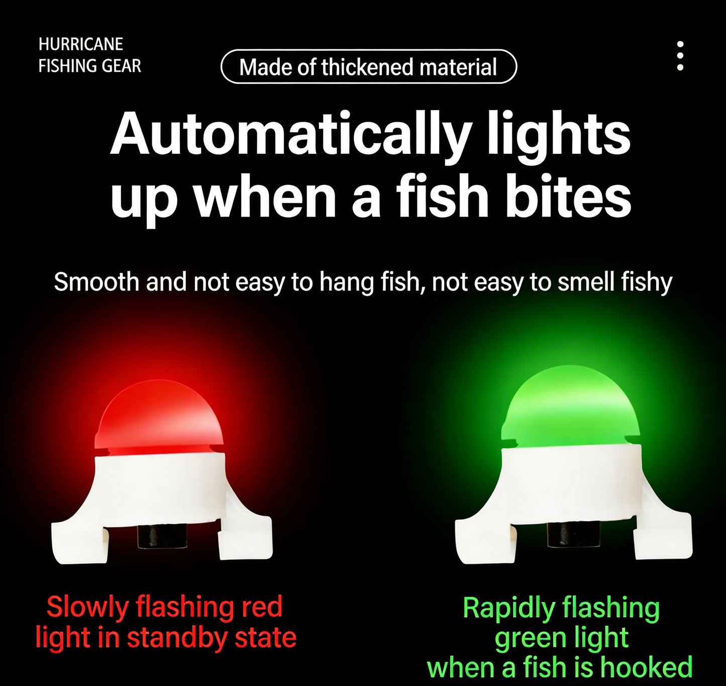 Fishing Sea Rod Alarm High Sensitivity Automatic Fish Bite Sensor Electronic Intelligent Sensing Hook Bite Signal Light