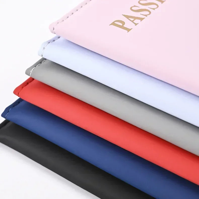Women Men RFID Vintage Business Passport Covers Holder Multi-Function ID Bank Card PU Leather Wallet Case Travel Accessories