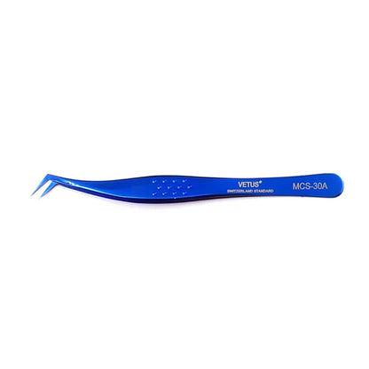 100% Vetus Original MCS Series New Style Premium Eyelashes Tweezers Ultra Fine Tip Improve for 3D 6D Lashes Extensions