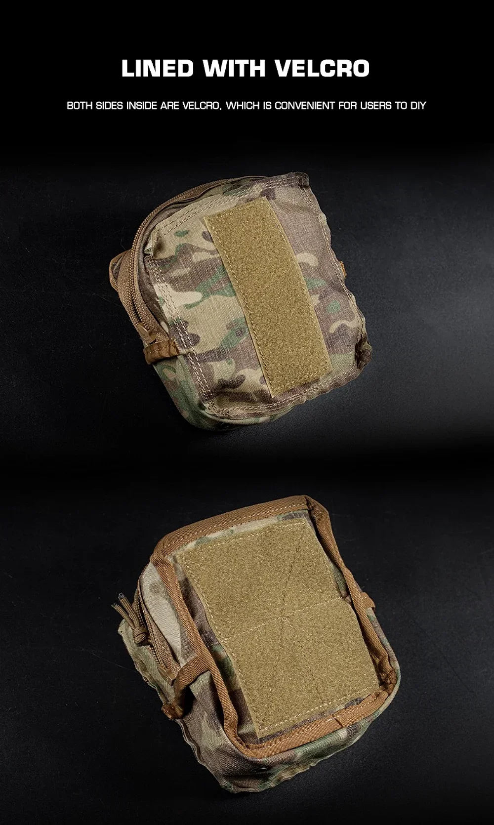 Tactical Molle Pouch Admin GP Pouches Small Utility EDC Bag for Tactical Belt and Molle Vest Storage Bag Hunting Bag
