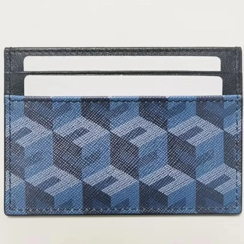 New Trendy 3D Pattern Genuine Leather Card Holder Multi-Functional Small Size for Men And Women Card Protector Coin Purse
