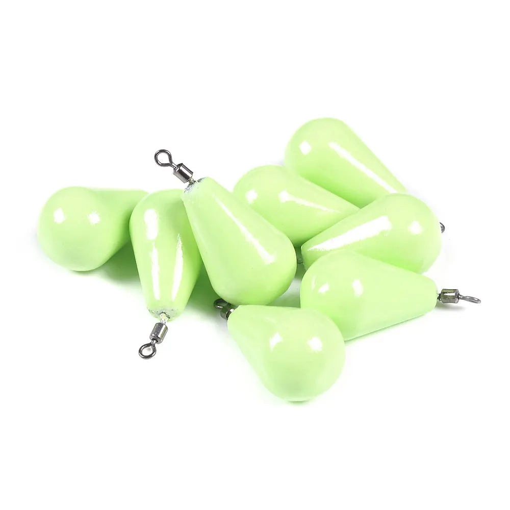 Newup Luminous Fishing Sinkers Weight Sinker Ball Worm Flipping Weights for Bass Texas Rigs Tackle