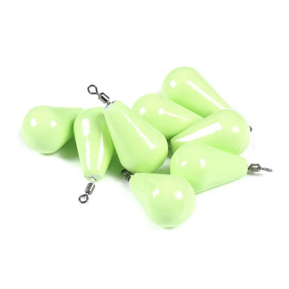 Newup Luminous Fishing Sinkers Weight Sinker Ball Worm Flipping Weights for Bass Texas Rigs Tackle