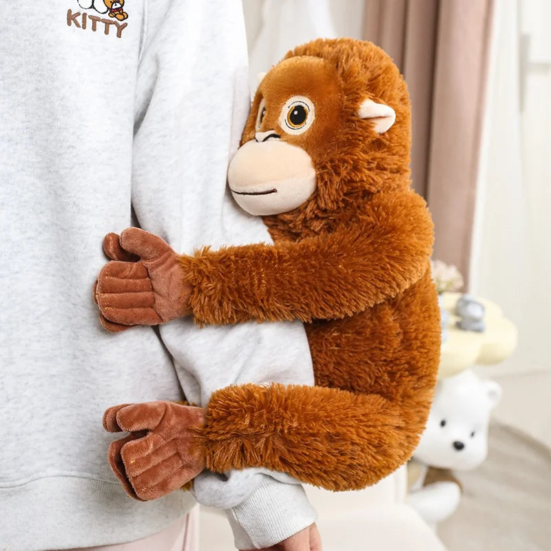 30-90CM Cartoon Gorilla Plush Toy Chimpanzees Punch Monkey Soft Stuffed Doll Decor Girls Birthday Gift Orangutan Plushies Dolls