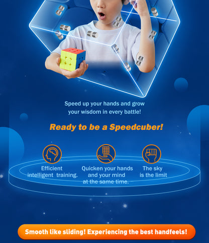 GAN Monster GO 3x3 M EDU Magnetic Magic Speed Cube Stickerless Professional Fidget Toys GAN MSG EDU 3X3 Cubo Magico Puzzle