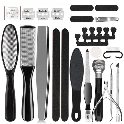 Professional Heavy-Duty Toenail Clipper Set for Ingrown & Thick Toenails,Smooth Feet with Stainless Steel Foot Care Tools