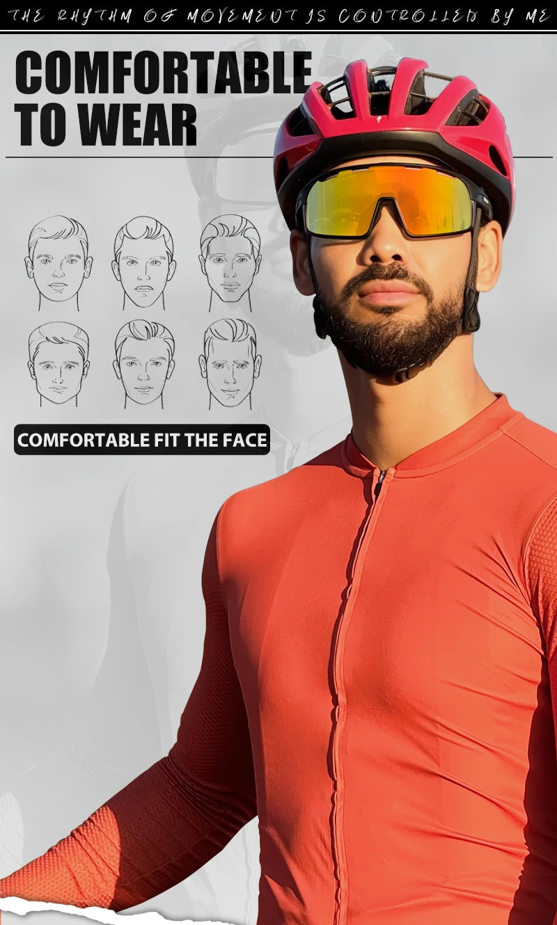 SCVCN Cycling Glasses MTB Road Bike Sunglasses UV400 Bicycle Glasses Protection Light Unisex Bike Sports Equipment