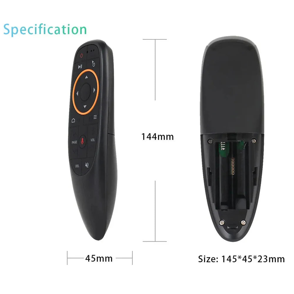 MRSVI G10S Universal Voice Remote Control 2.4G Wireless IR Learning Air Mouse Control for H96 MAX/X88 Pro Android TV Box