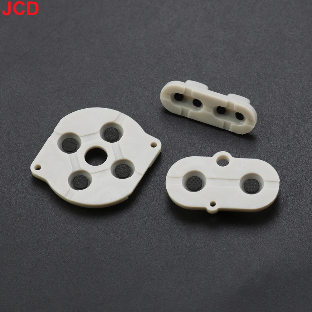 JCD 1set For Game Boy Color GBC Game Console Shell Housing Silicon Start Select Keypad Rubber Conductive Button A-B d-pad