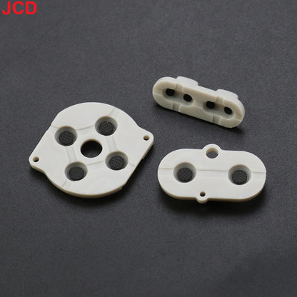 JCD 1set For Game Boy Color GBC Game Console Shell Housing Silicon Start Select Keypad Rubber Conductive Button A-B d-pad